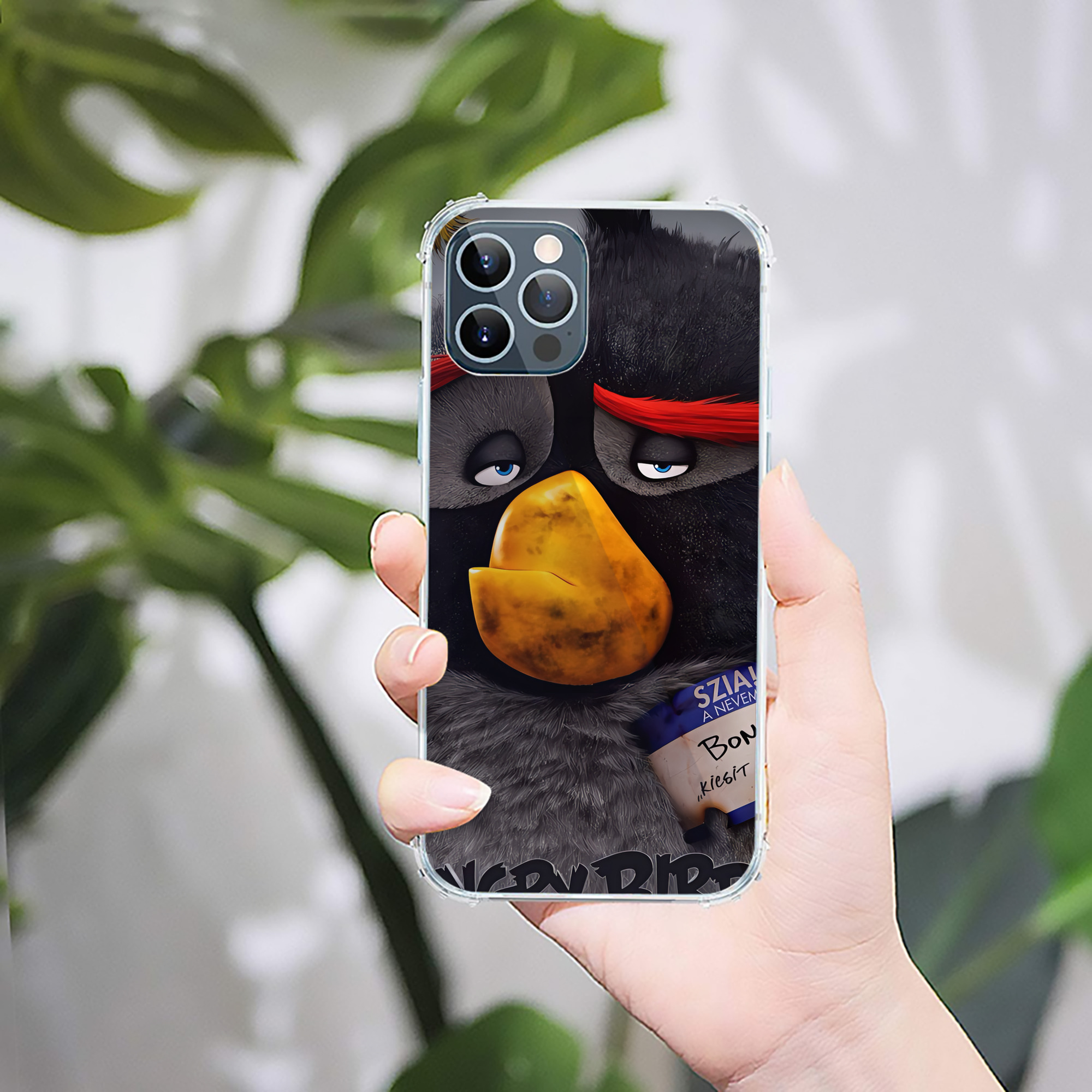（画像用） Angry Birds アングリーバード 【iPhone 12シリーズ対応】透明スマホケース（クリアソフトケース）
